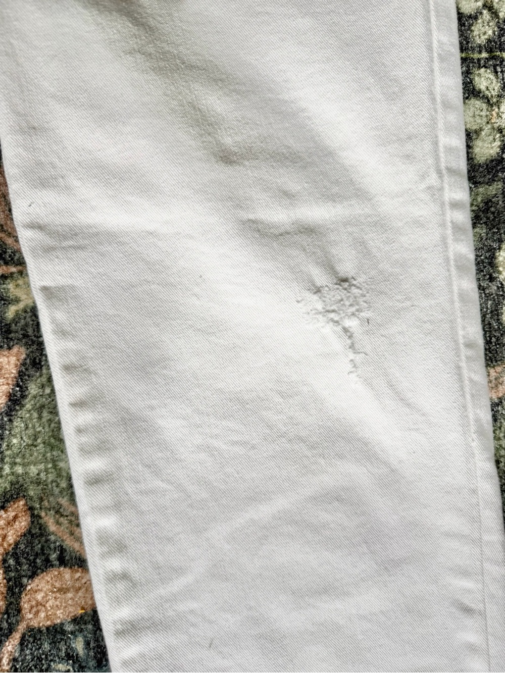 Anthropologie Pilcro White Yoke Waist Western Style Straight Leg Jeans 27 - Picture 5 of 11